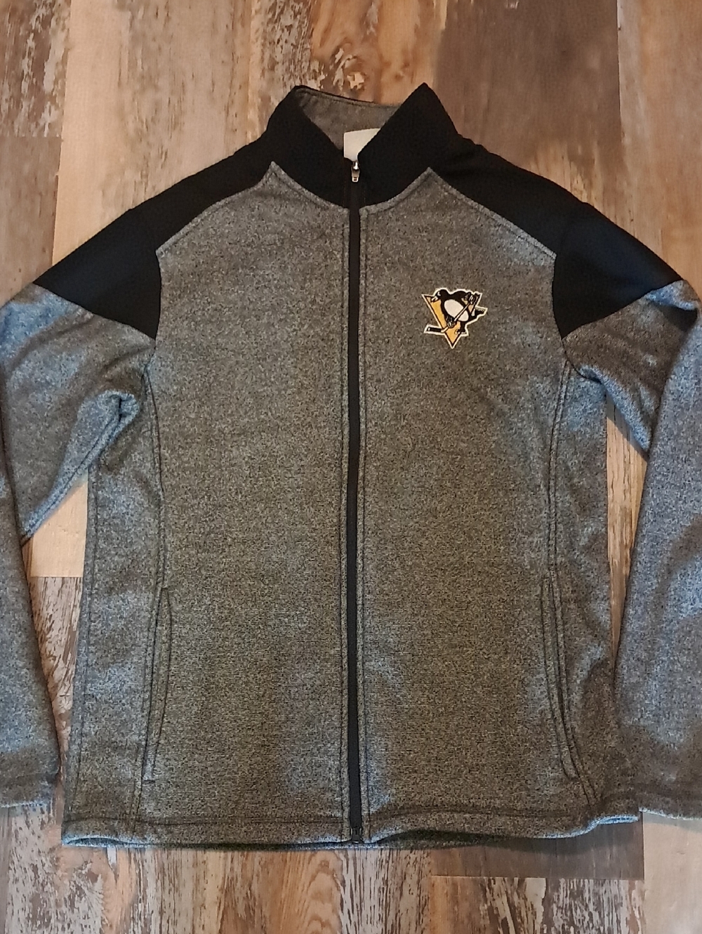 NHL Gray and Black Logo Inner-Label Jacket